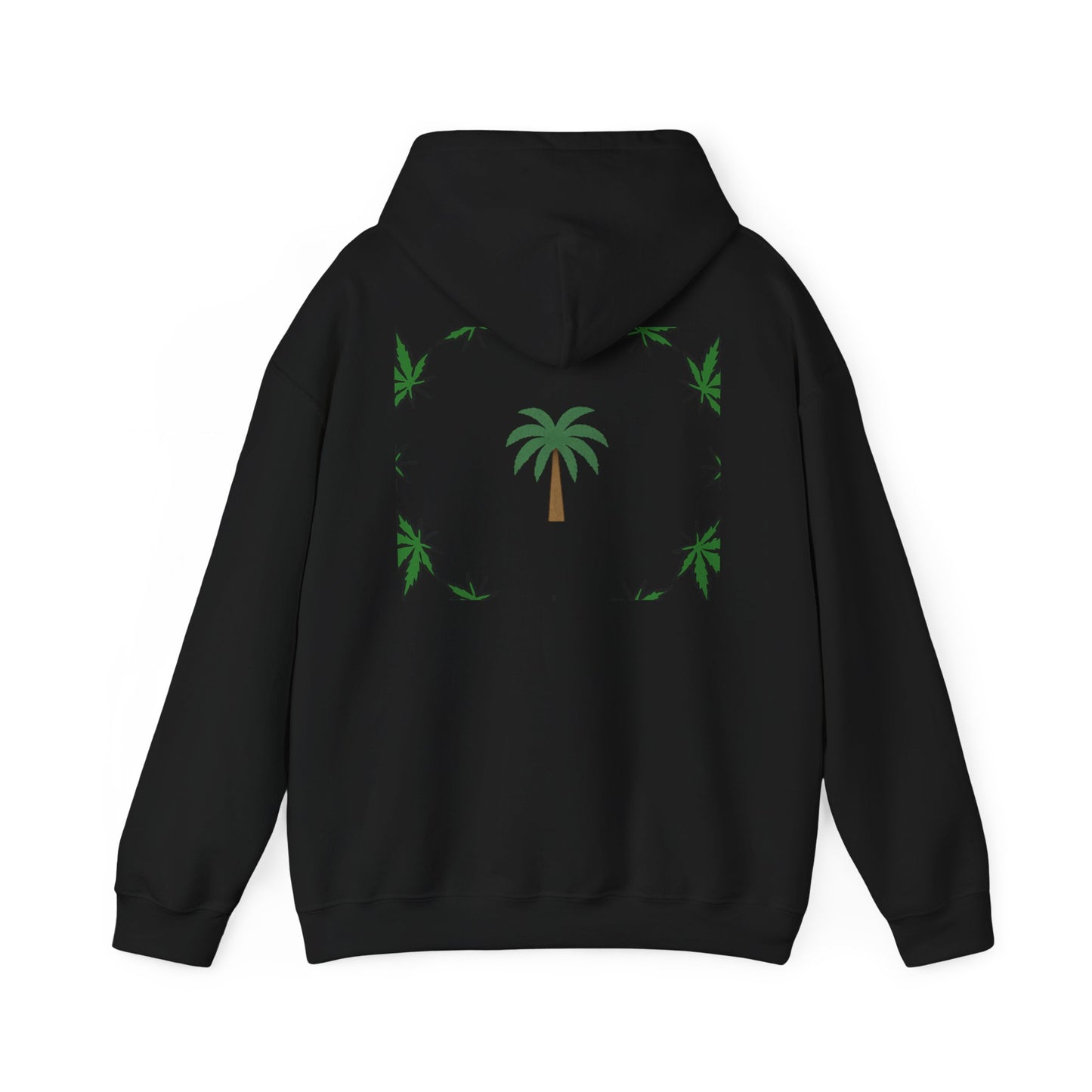 Tropical Palm Hoodie - Unisex Heavy Blend™, Beach Vibes, Casual Comfort, Summer Style, Gift for Travelers